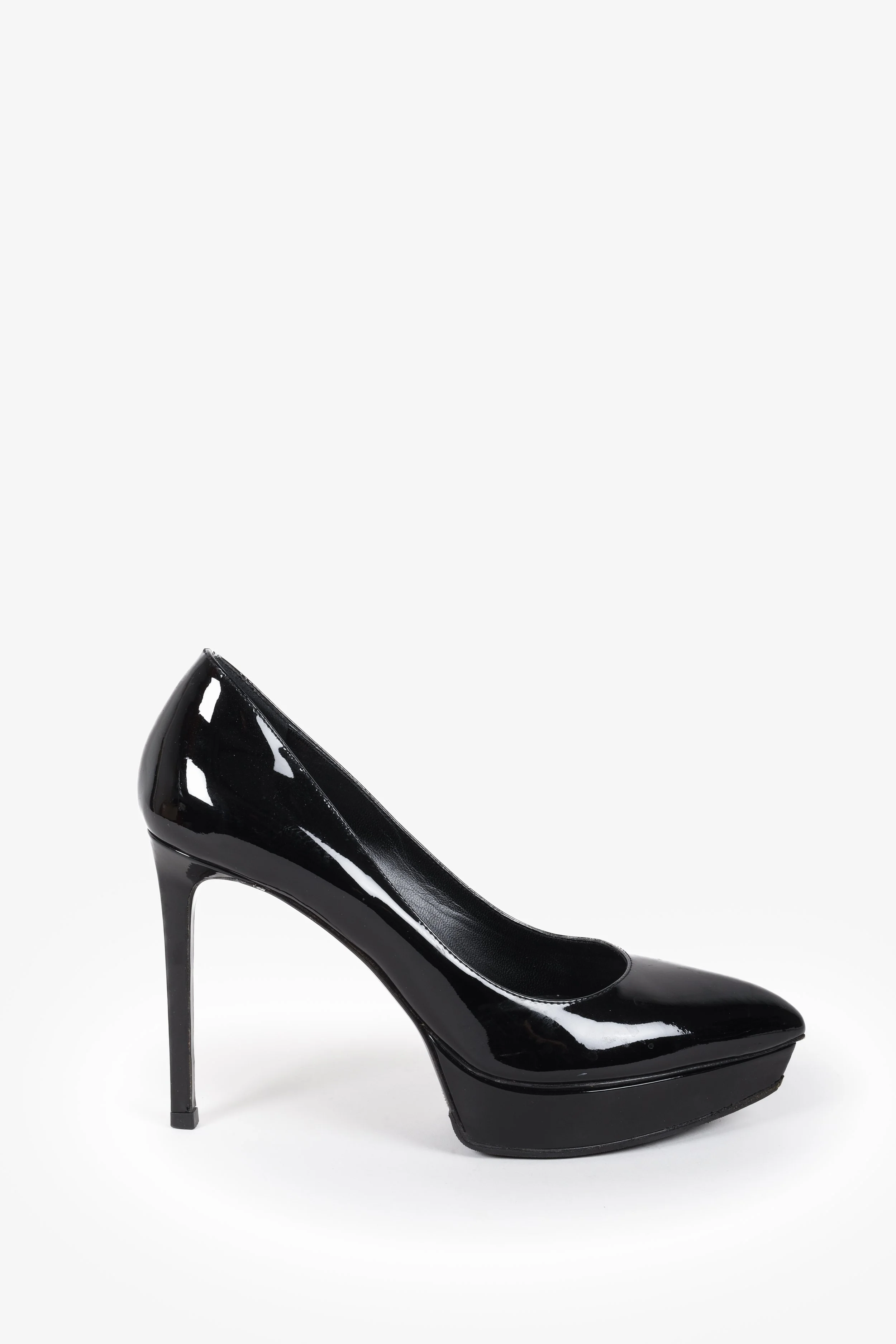 Black sales patent stilettos
